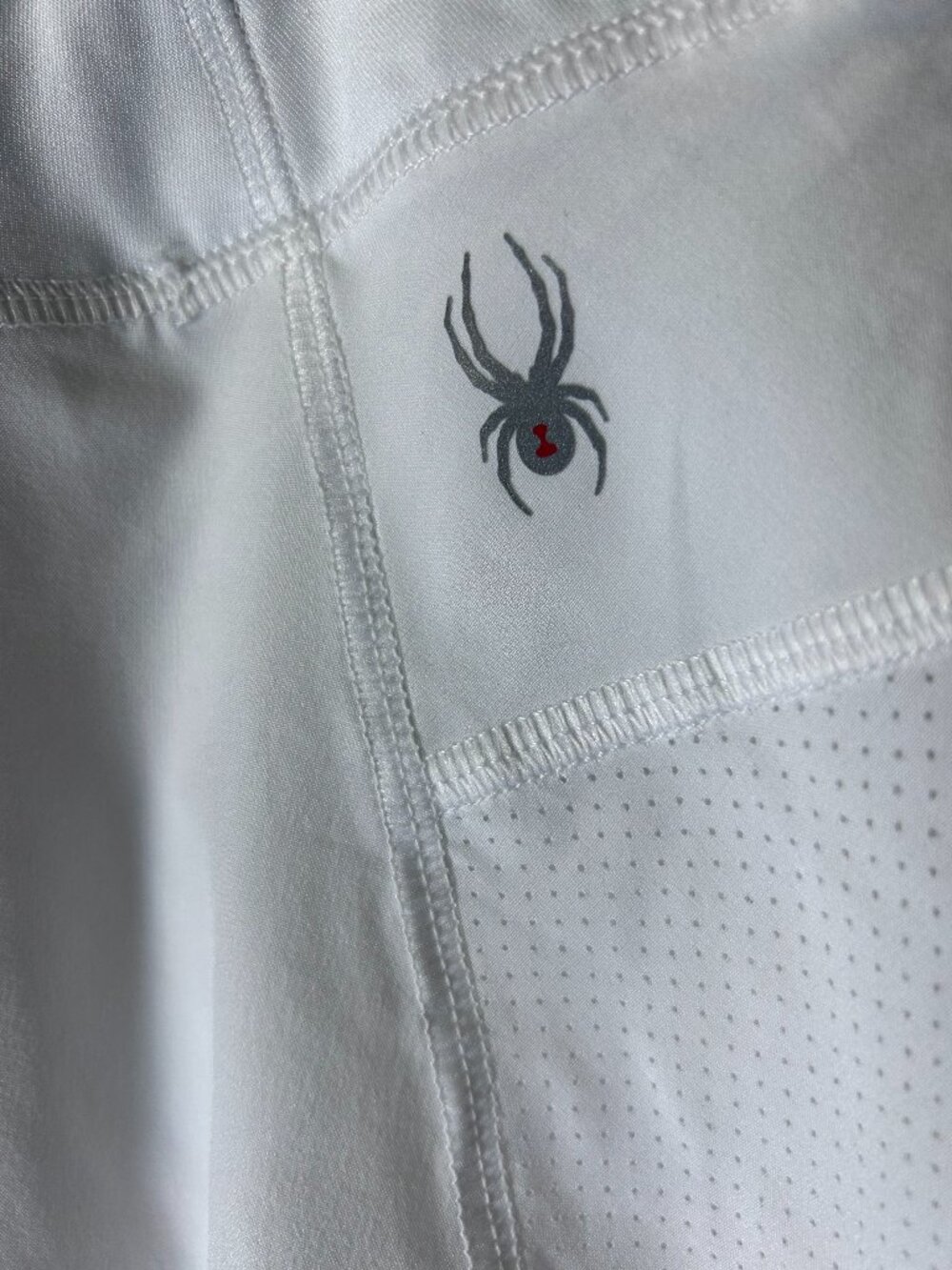 Women's Spider Tennis Skirt (Built-In Shorts) — Size Large, White Like New